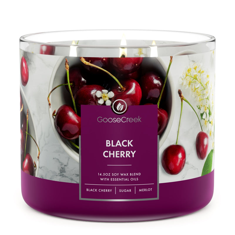Black Cherry 3-Wick Candle Studio 8-0138
